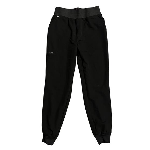 Figs Women's Black Jogger Scrub Pants.  Size M - Picture 1 of 5